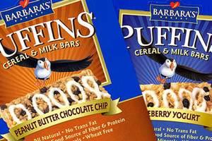 Barbara’s Bakery Puffins Milk and Cereal Bars Packaging